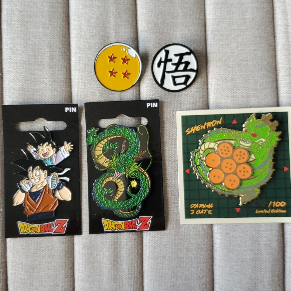 SOLD DragonBall Z Enamel Pins Bundle